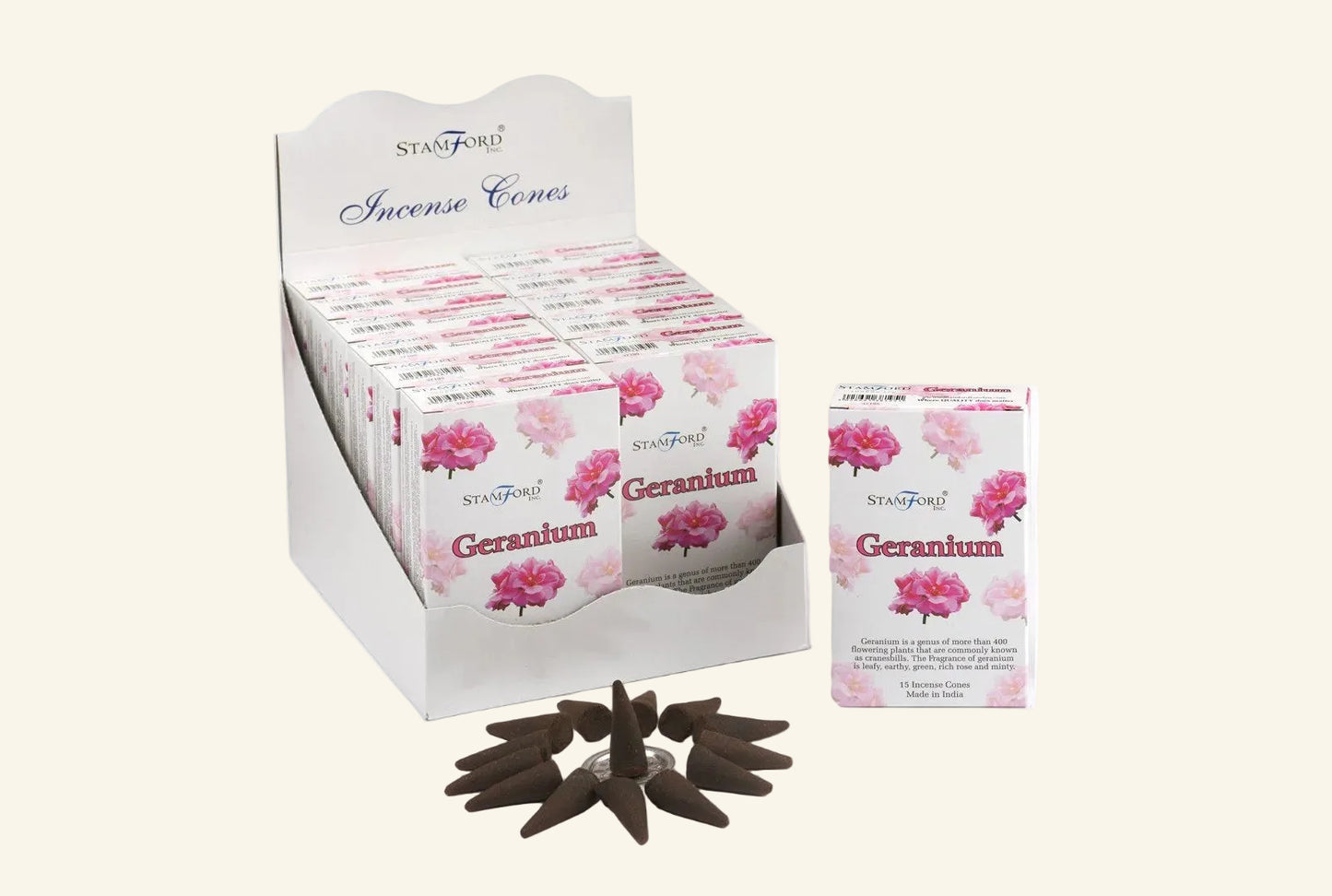 Stamford Geranium Incense Cones