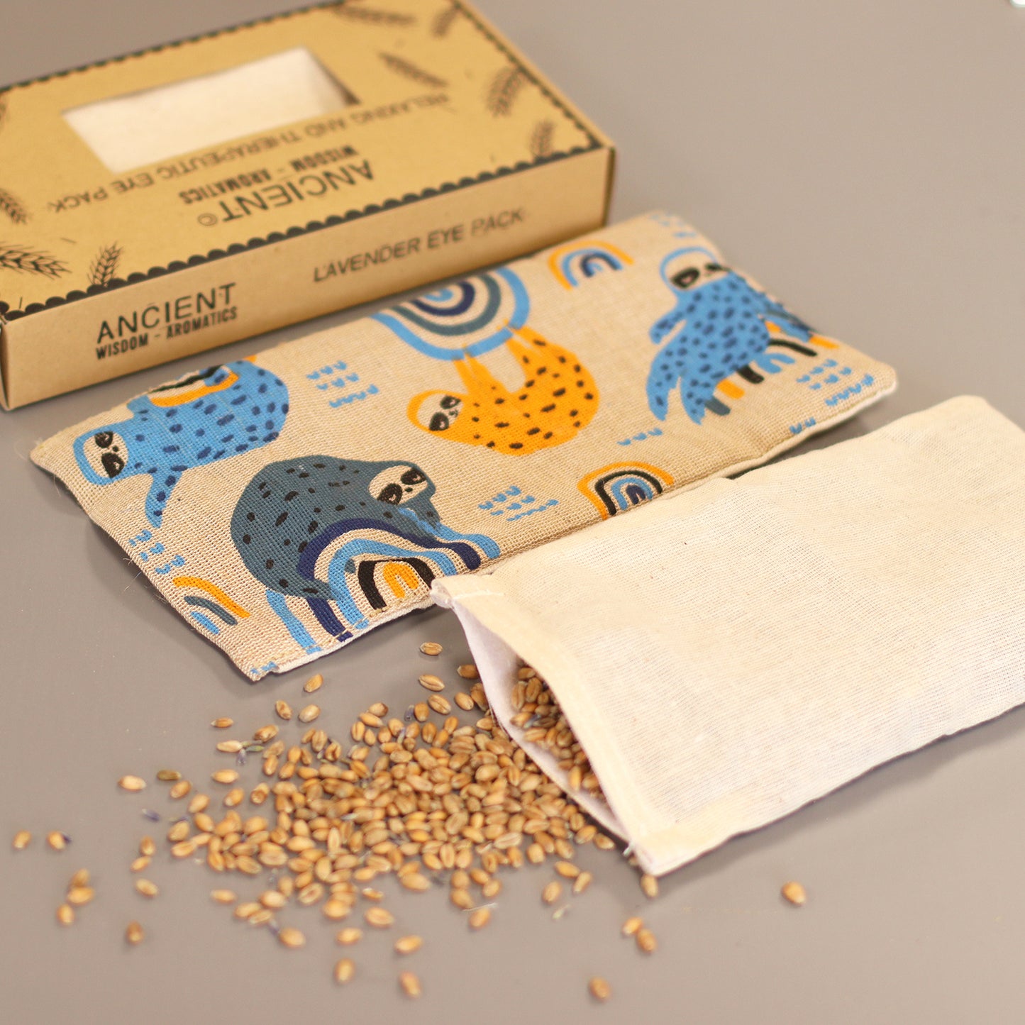 Lavender Eye Pillow – Natural Cotton Gift Box | Lazy Sloth