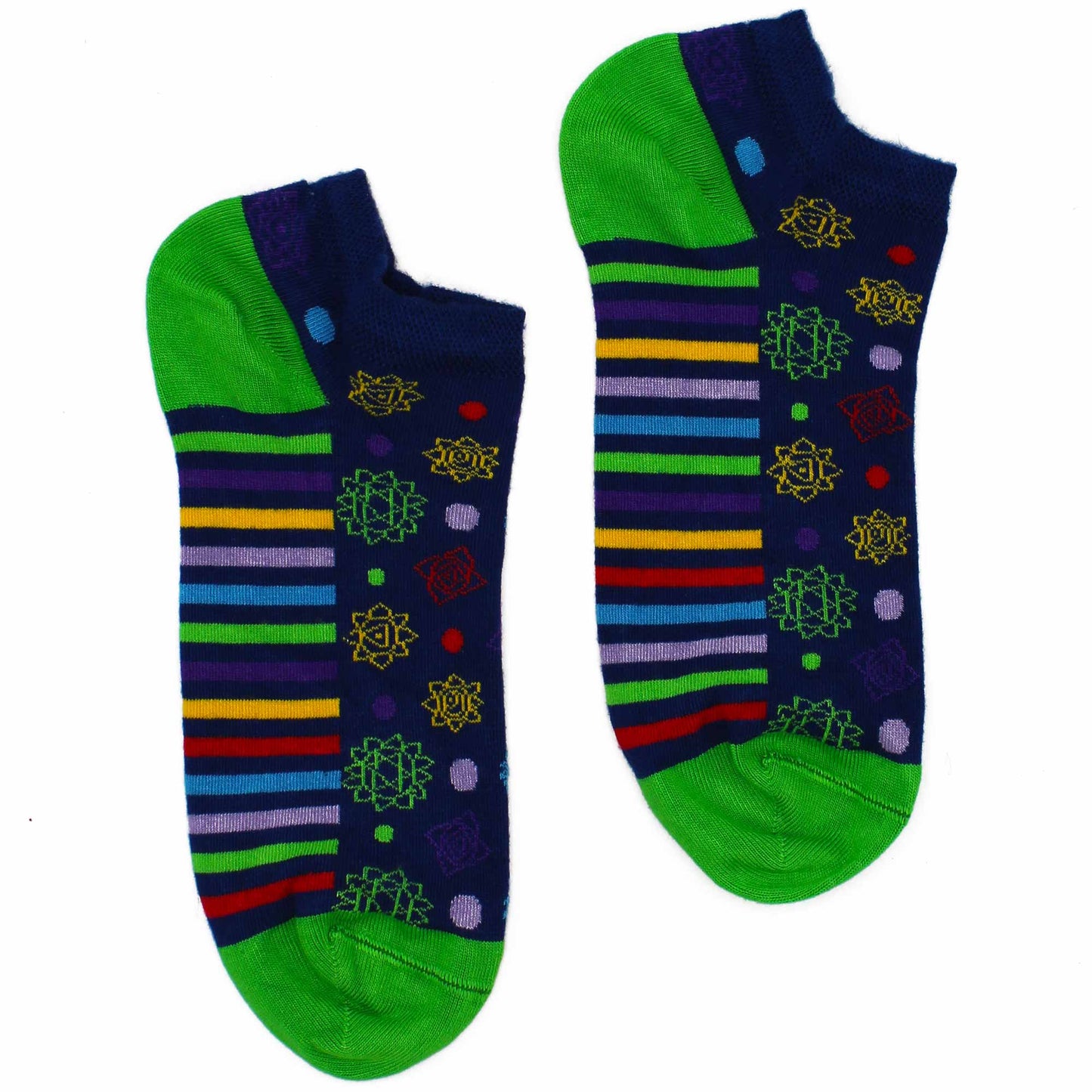 Hop Hare Bamboo Socks Low - 7 Chakra - SOCKI.IE