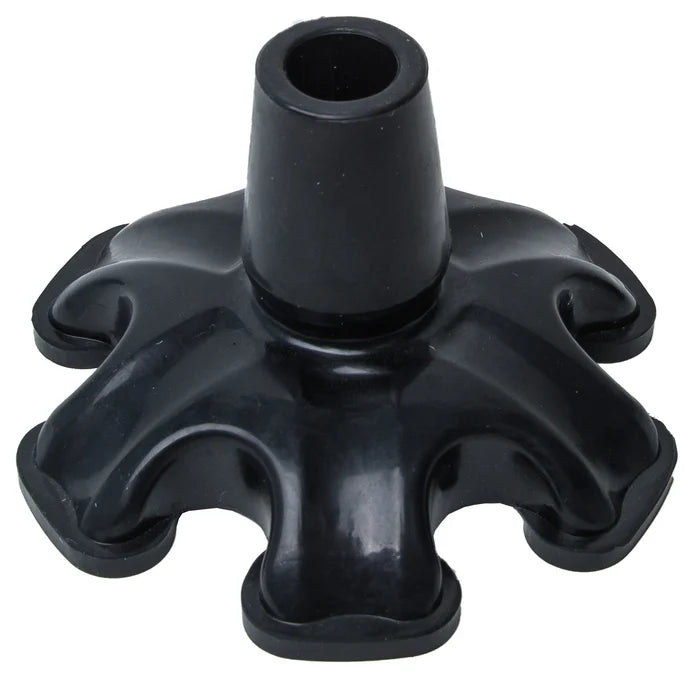 Self-Standing Walking Stick Tip – Six-Foot Rubber Base (19mm)