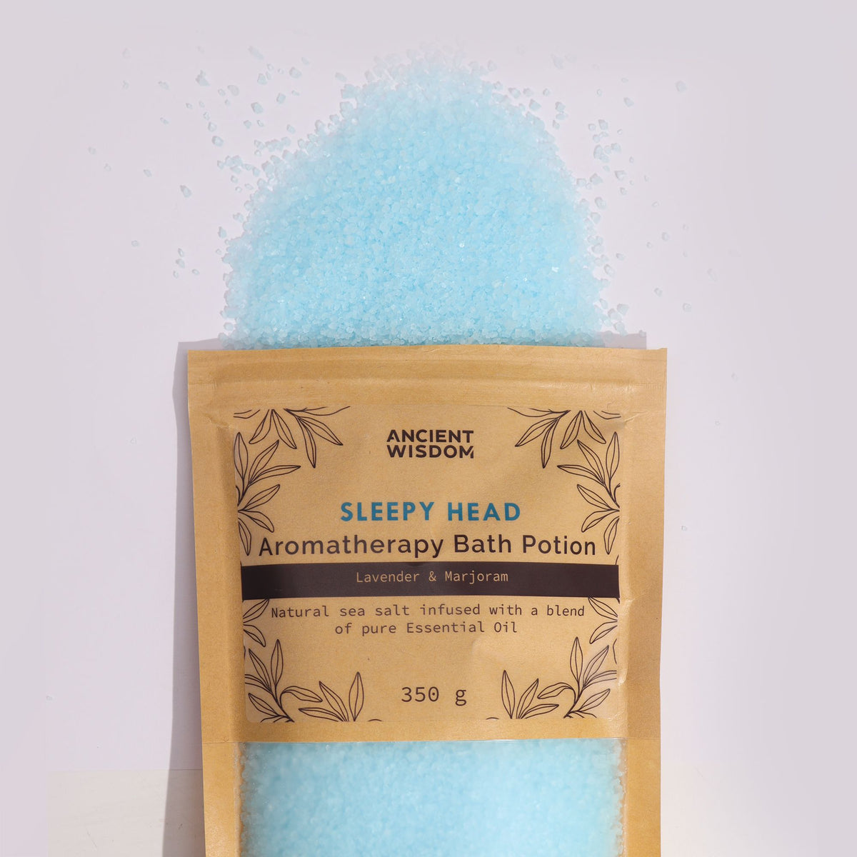 Aromatherapy Bath Potion in Kraft Bag 350g - Sleepy Head.