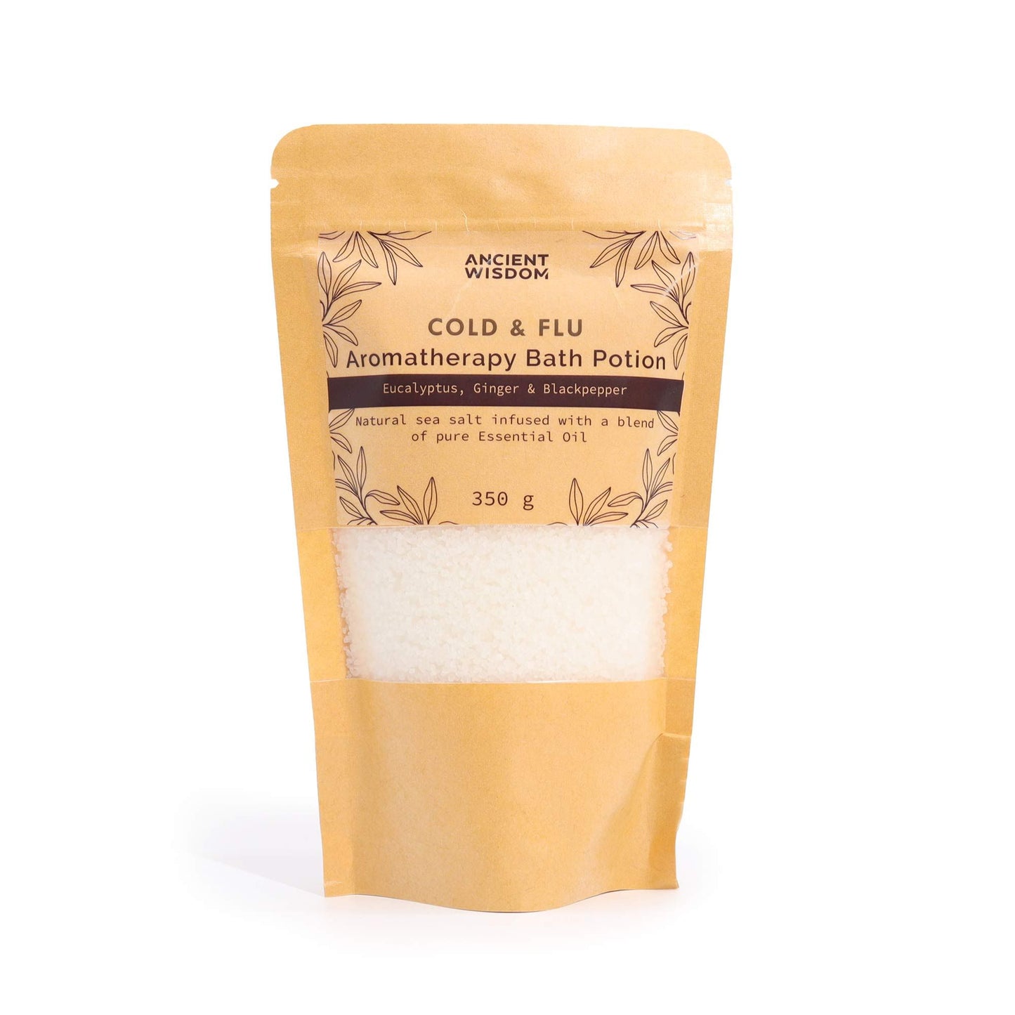 Aromatherapy Bath Potion in Kraft Bag 350g - Colds & Flu.