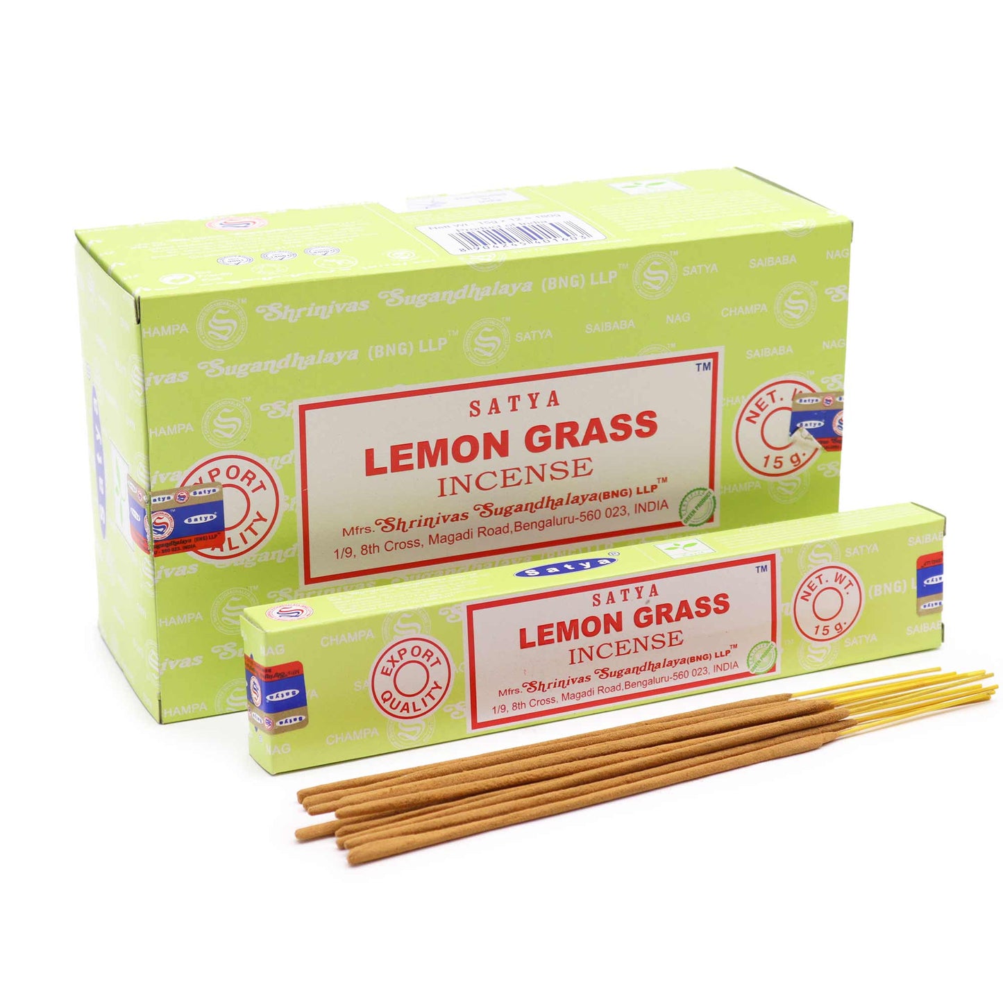 Incense Sticks 15g – Lemongrass (Satya) - SOCKI.IE