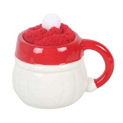 Jolly Santa Christmas Mug and Socks Set