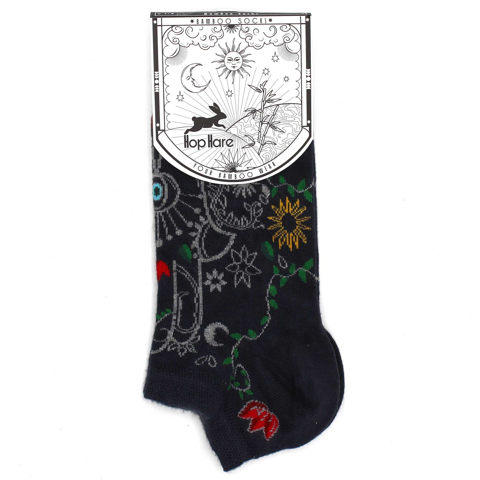 Hop Hare Bamboo Socks Low - Hamsa - SOCKI.IE