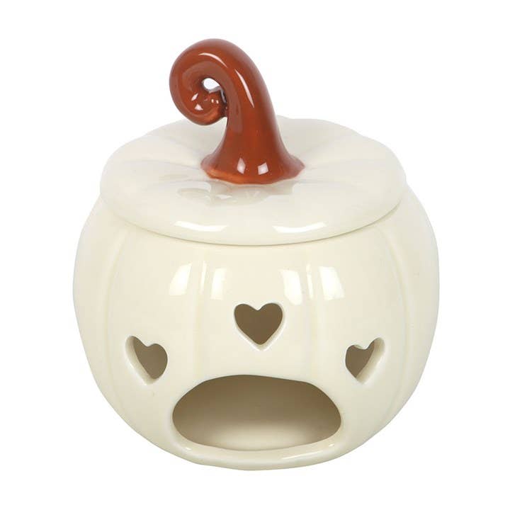 White Curly Pumpkin Autumn Oil Burner