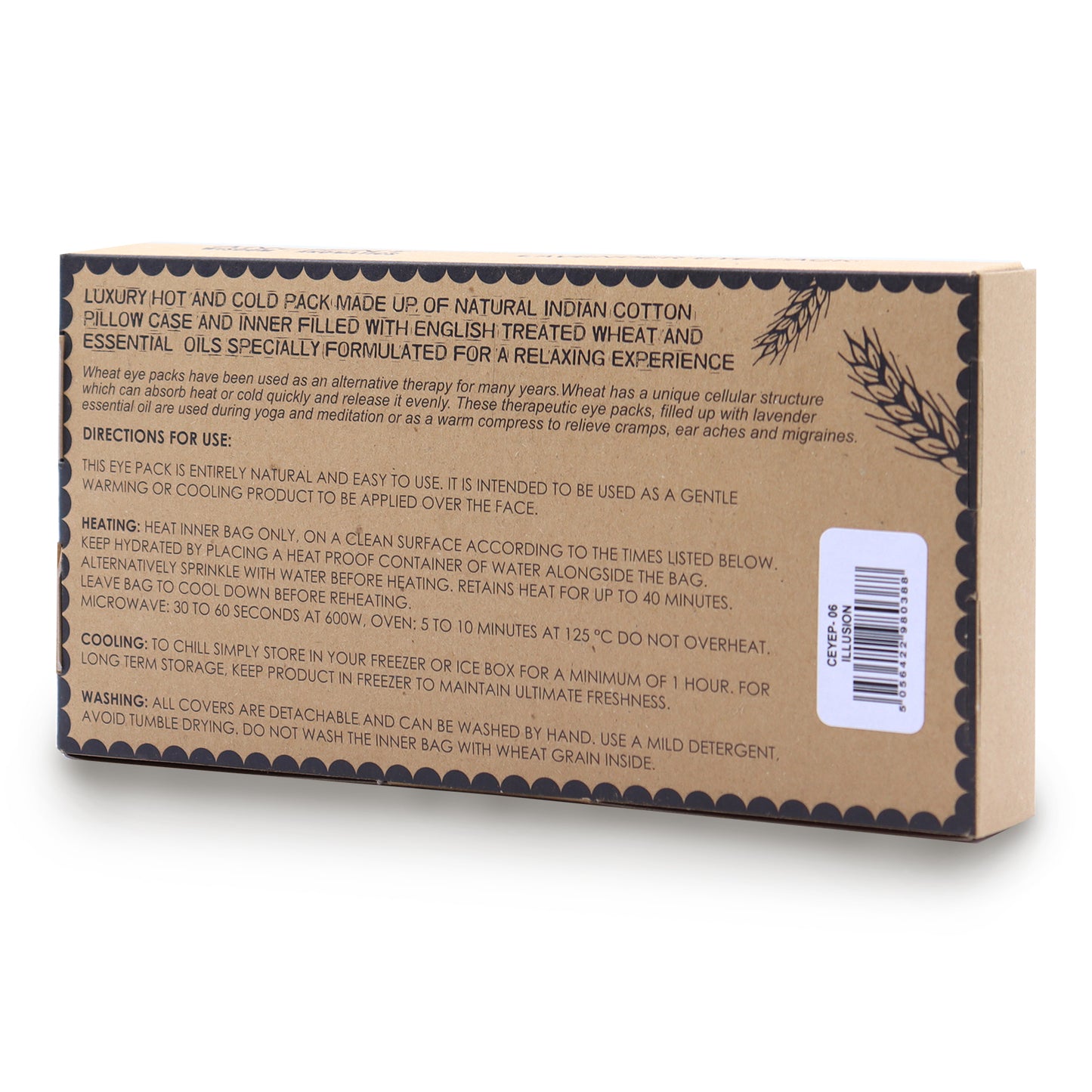 Lavender Eye Pillow – Natural Cotton Gift Box | Illusion