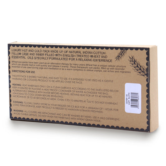 Lavender Eye Pillow – Natural Cotton Gift Box | Lazy Sloth