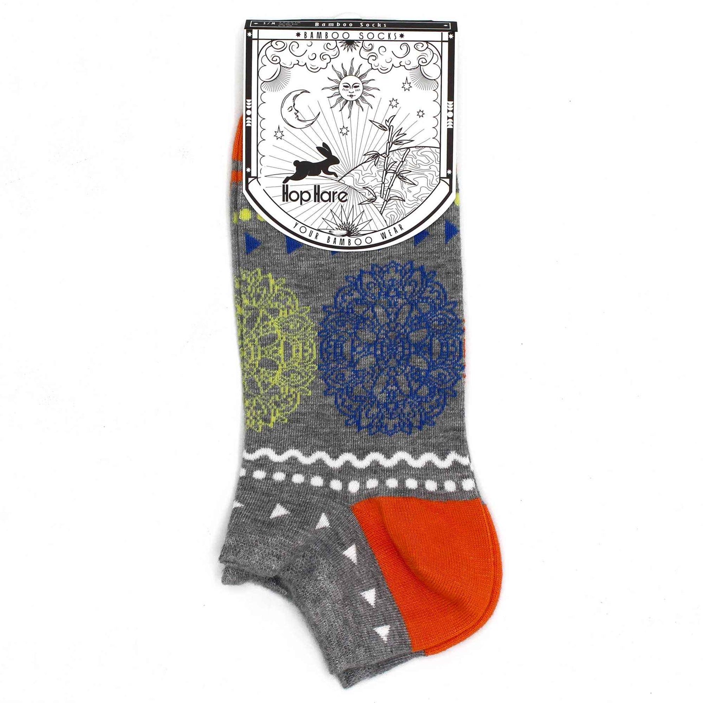 Hop Hare Bamboo Socks Low - Mandala Flowers