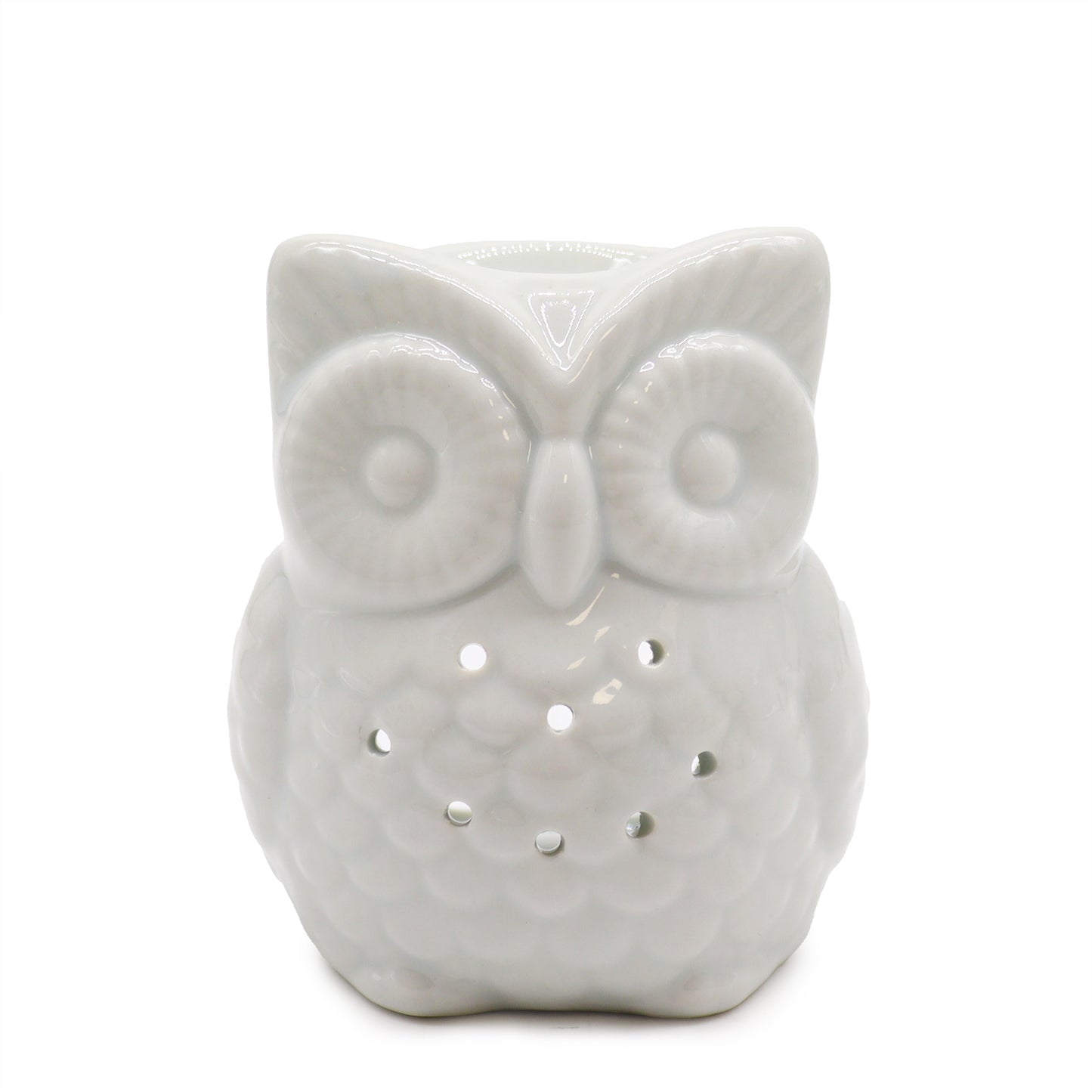 Classic White Oil Burner – Tall Owl
