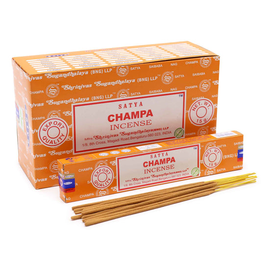 Incense Sticks 15g – Champa (Satya) - SOCKI.IE