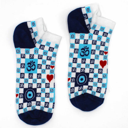 Hop Hare Bamboo Socks Low - Om Evil Eye - SOCKI.IE