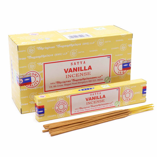 Incense Sticks 15g – Vanilla (Satya) - SOCKI.IE