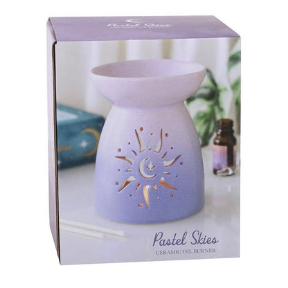 Purple Sun Cut Out Oil Burner