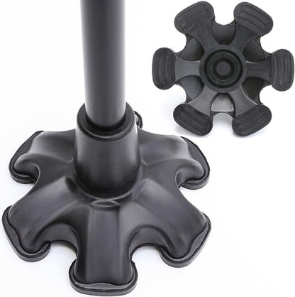Self-Standing Walking Stick Tip – Six-Foot Rubber Base (19mm)