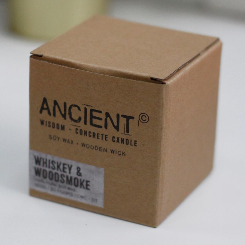 Concrete Pot Wood Wick Candle - Grey - Coffee in the Club - image 5 - Socki.ie
