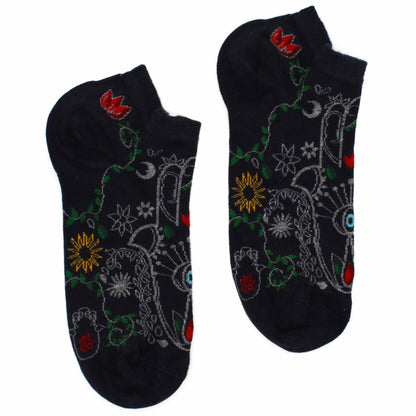 Hop Hare Bamboo Socks Low - Hamsa - SOCKI.IE