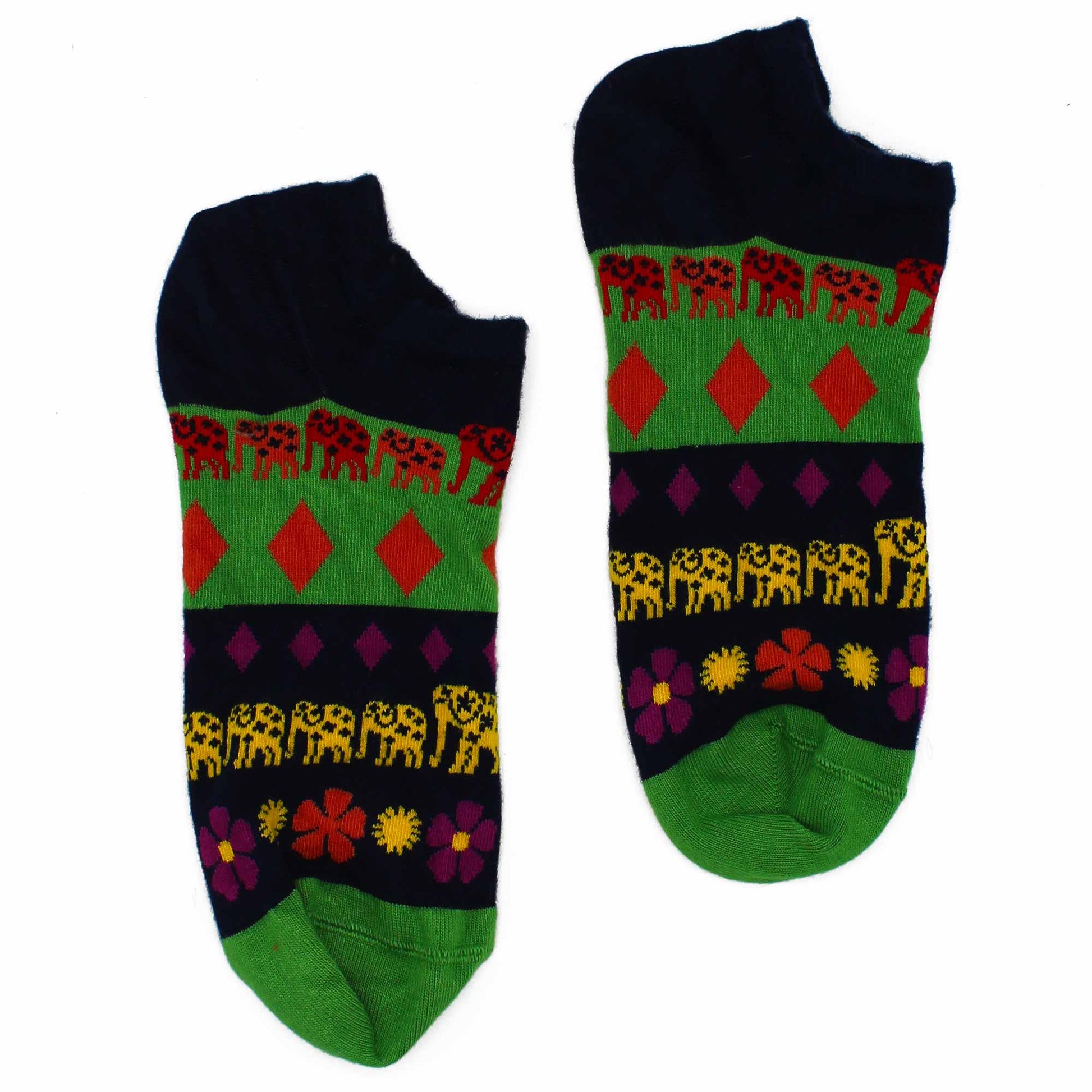Hop Hare Bamboo Socks Low - Lucky Elephant - SOCKI.IE
