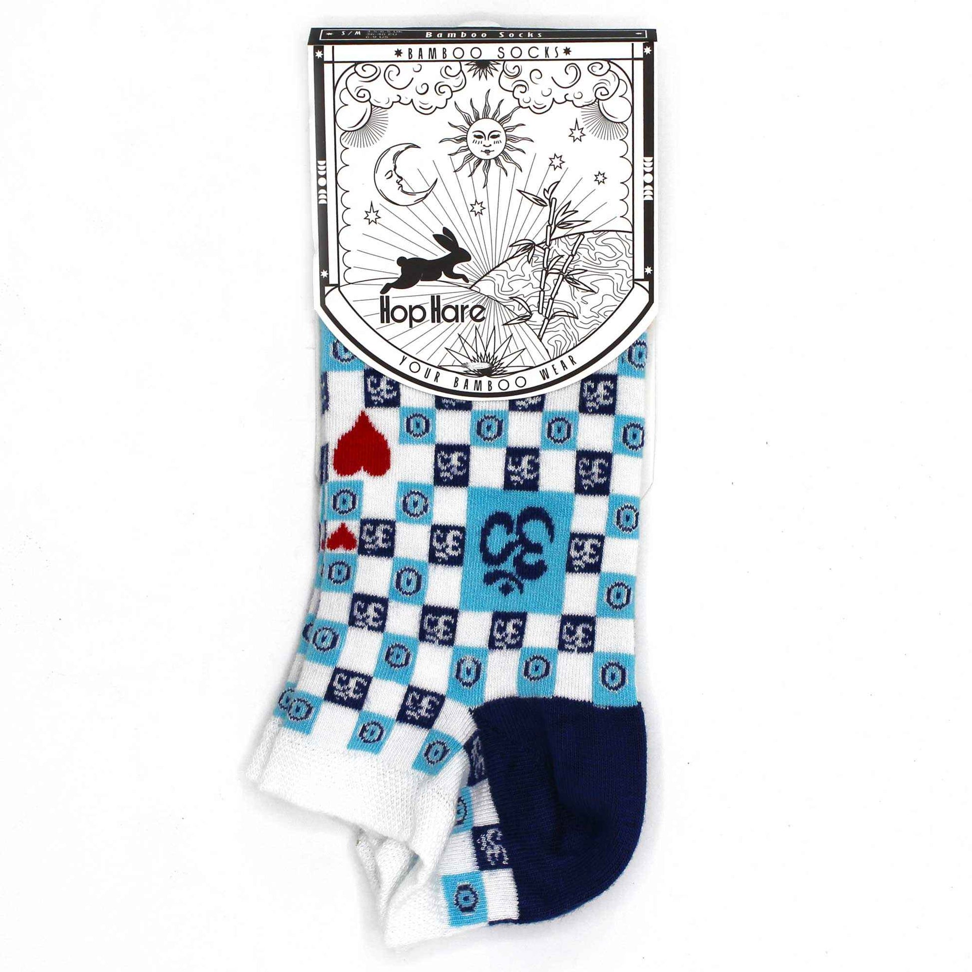 Hop Hare Bamboo Socks Low - Om Evil Eye