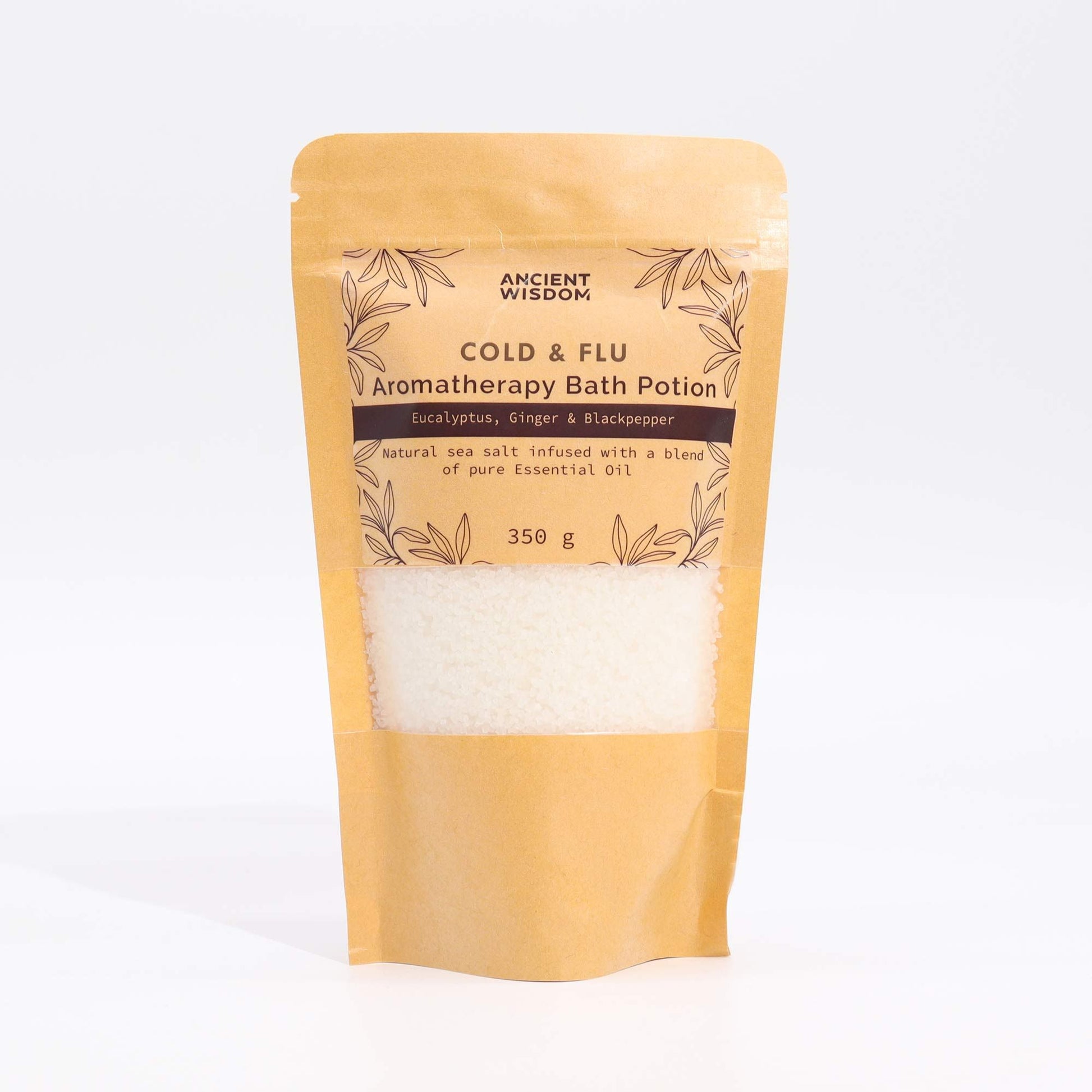 Aromatherapy Bath Potion in Kraft Bag 350g - Colds & Flu.