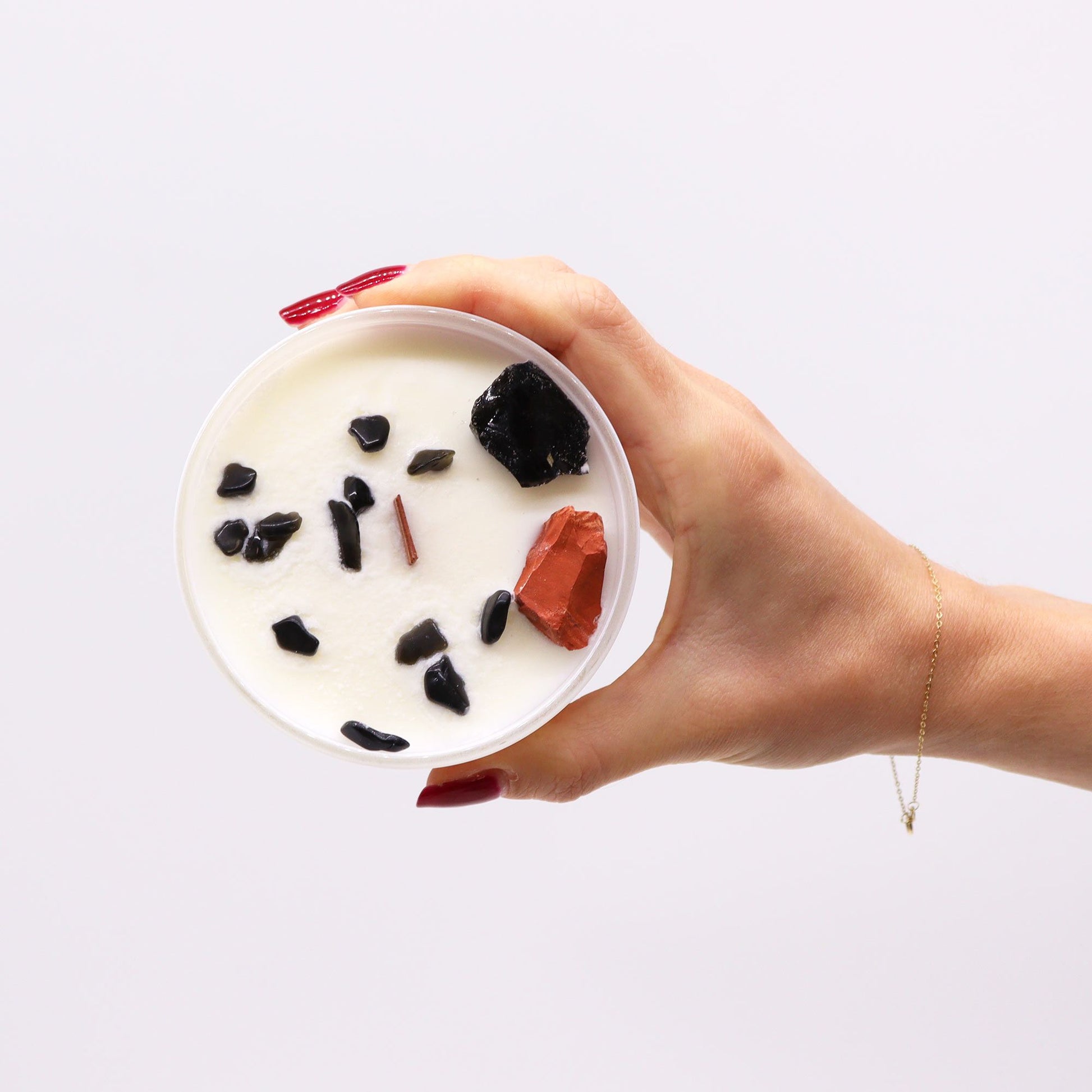 Chakra Crystal Candles - Root Chakra.