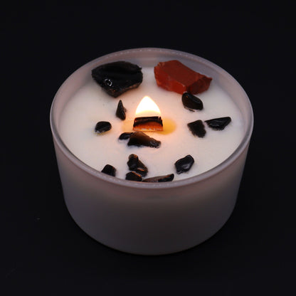 Chakra Crystal Candles - Root Chakra.