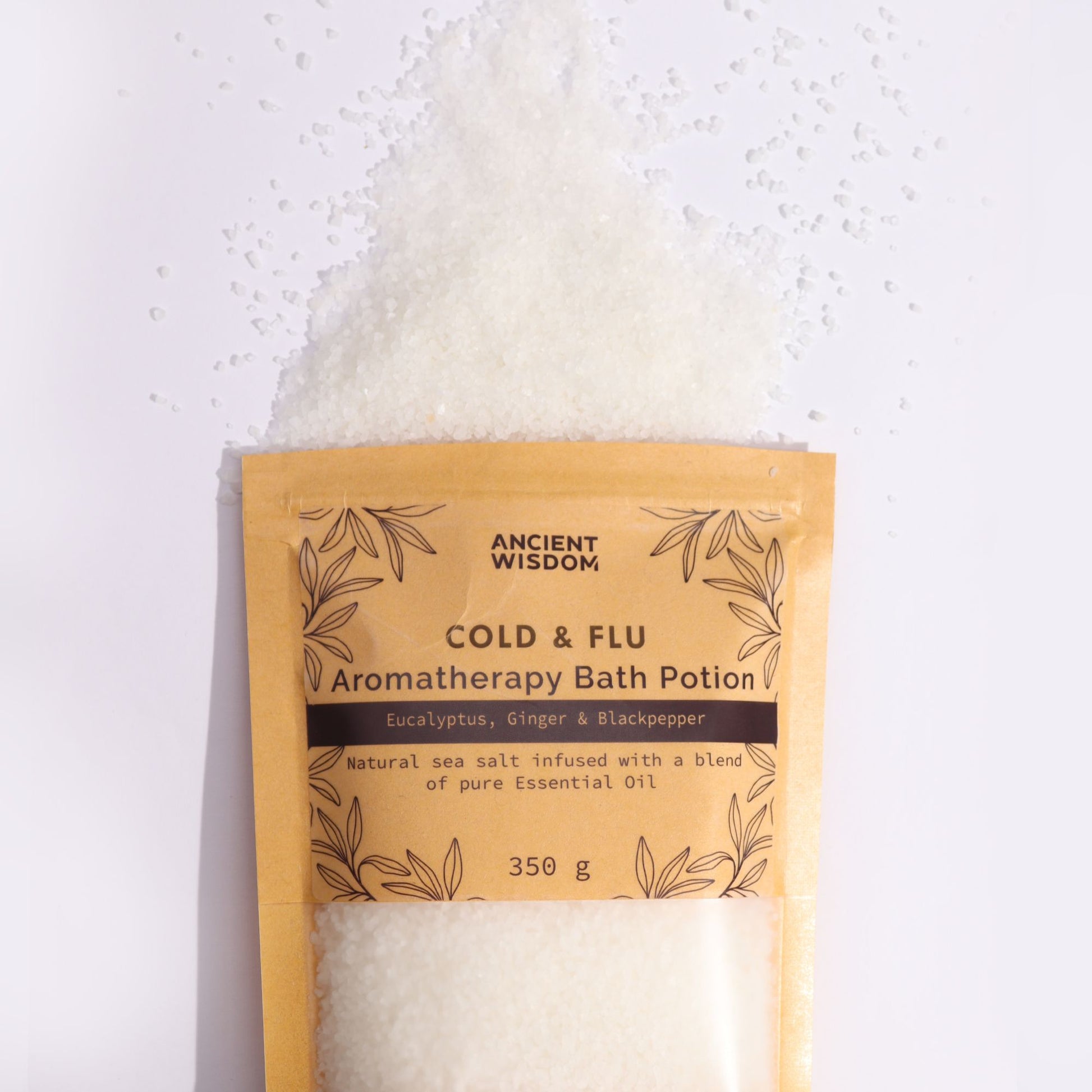 Aromatherapy Bath Potion in Kraft Bag 350g - Colds & Flu.