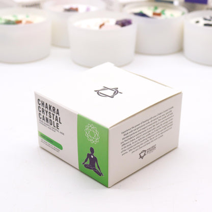 Chakra Crystal Candles - Heart Chakra.