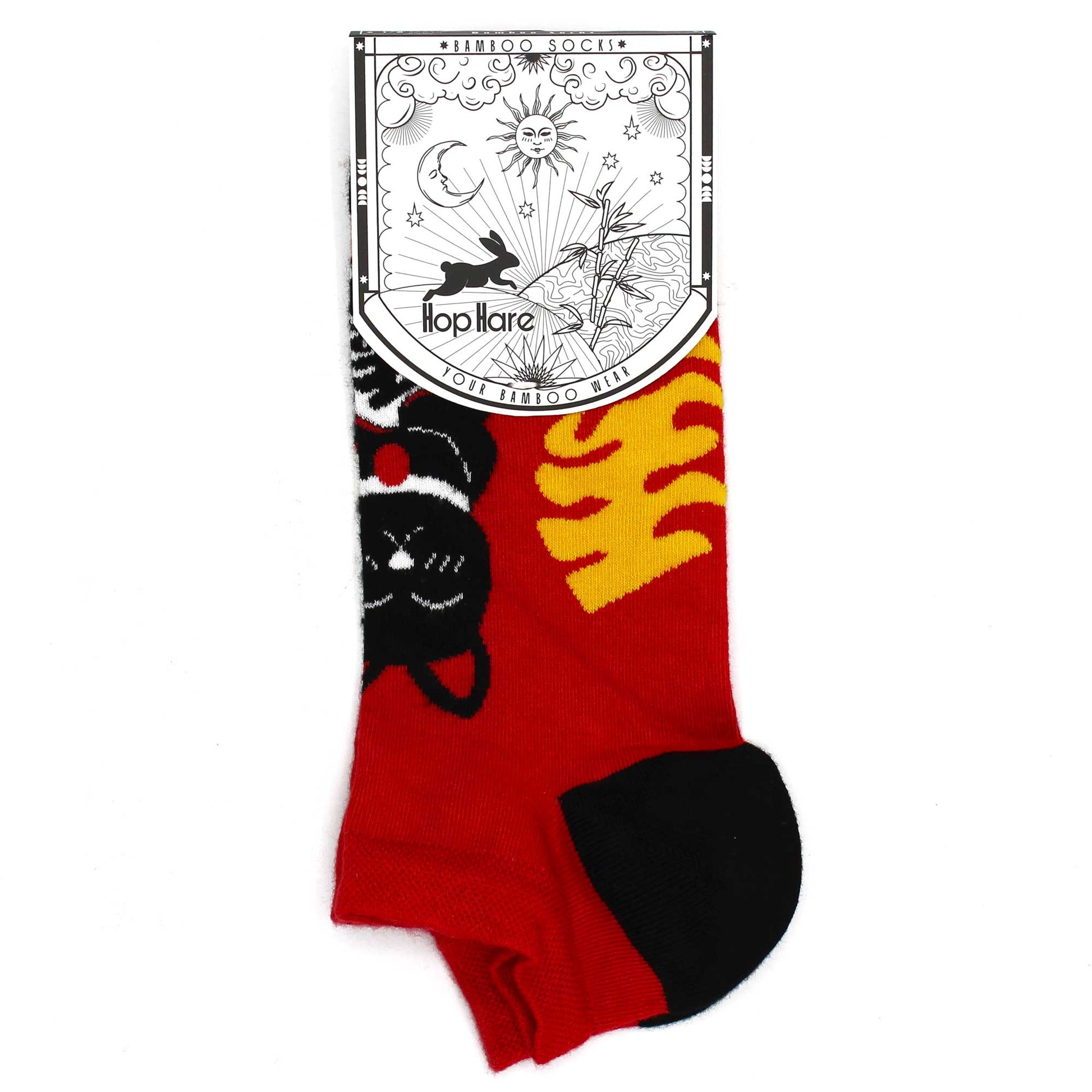 Hop Hare Bamboo Socks Low - Lucky Cat - SOCKI.IE