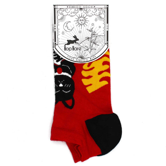 Hop Hare Bamboo Socks Low - Lucky Cat - SOCKI.IE