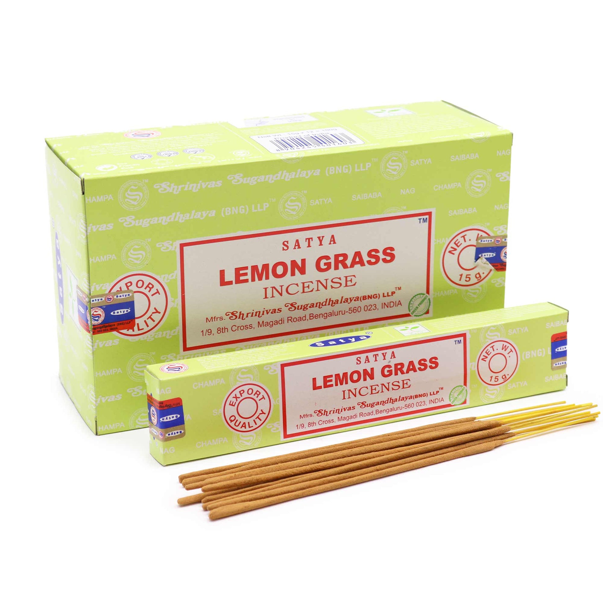 Incense Sticks 15g – Lemongrass (Satya) - SOCKI.IE