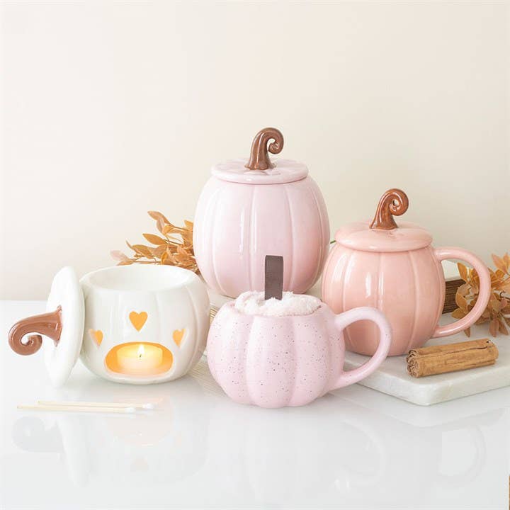 White Curly Pumpkin Autumn Oil Burner