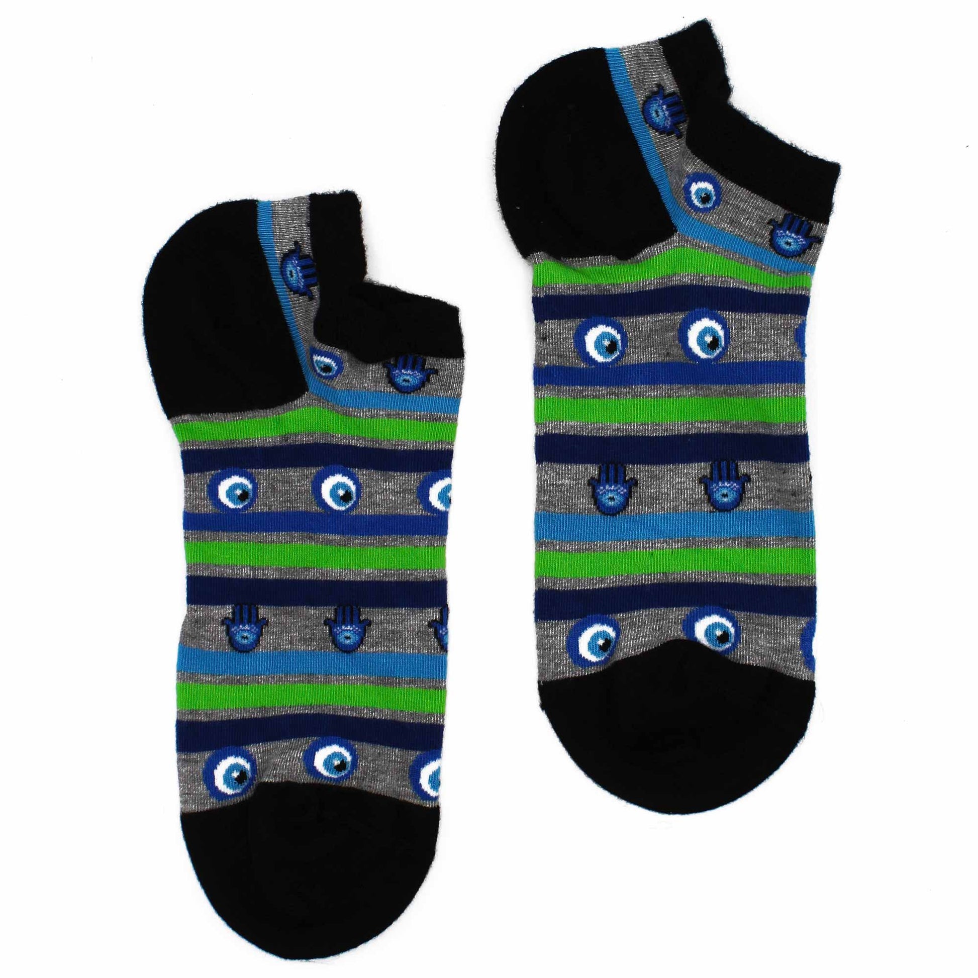 Hop Hare Bamboo Socks Low - Evil Eye & Hamsa - SOCKI.IE