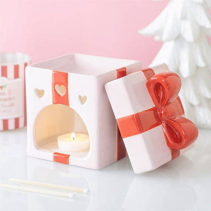Pink Present Christmas Oil Burner