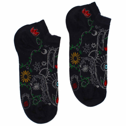 Hop Hare Bamboo Socks Low - Hamsa - SOCKI.IE