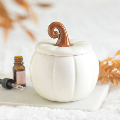 White Curly Pumpkin Autumn Oil Burner