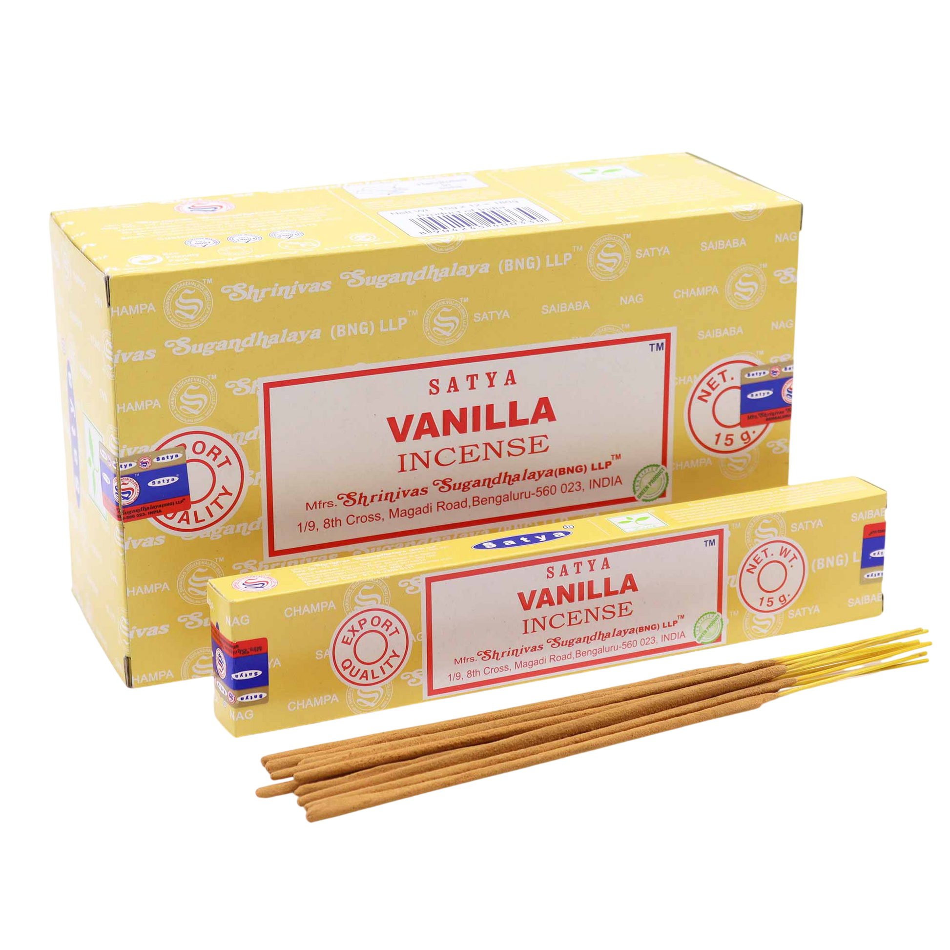Vanilla - Satya Incense Sticks 15g - Socki.ie