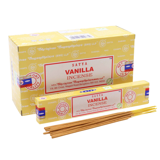 Vanilla - Satya Incense Sticks 15g - Socki.ie