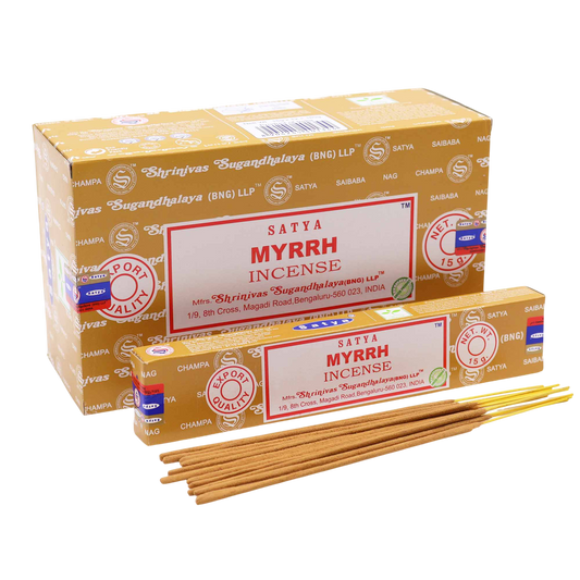 Myrrh - Satya Incense Sticks 15g - Socki.ie