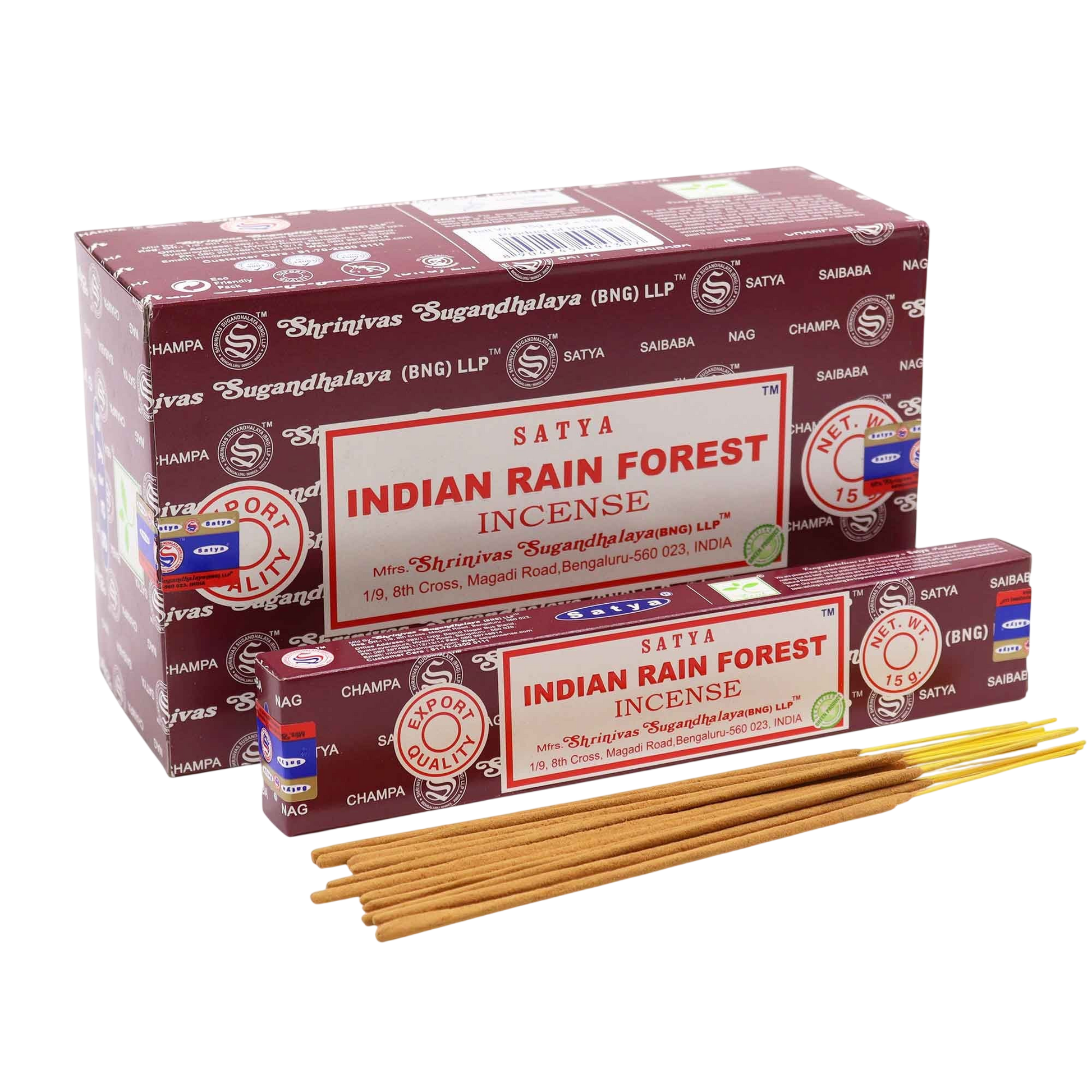 Indian Rain Forest - Satya Incense Sticks 15g - Socki.ie