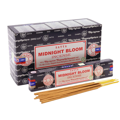 Midnight Blossom - Satya Incense Sticks 15g - Socki.ie