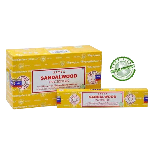 Sandalwood - Satya Incense Sticks 15g - Socki.ie