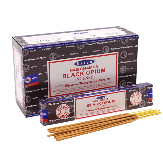 Black Opium - Satya Incense Sticks 15g - Socki.ie