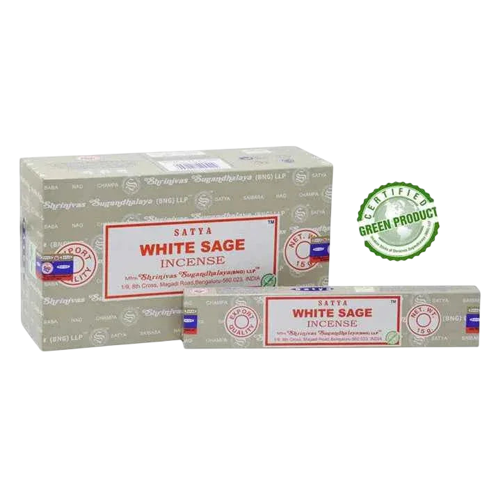 White Sage - Satya Incense Sticks 15g - Socki.ie