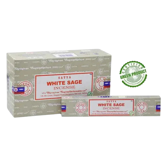 White Sage - Satya Incense Sticks 15g - Socki.ie
