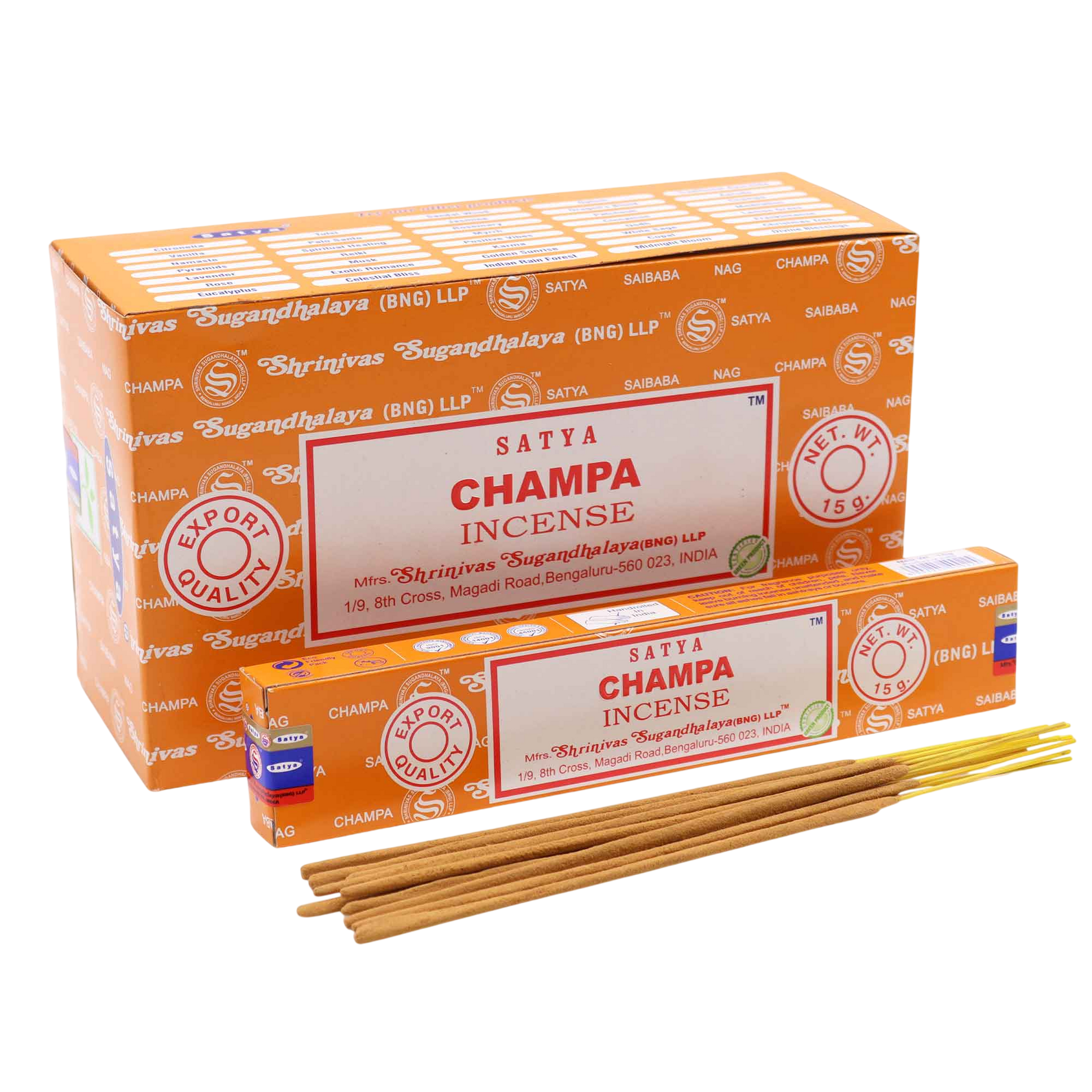 Champa - Satya Incense Sticks 15g - Socki.ie